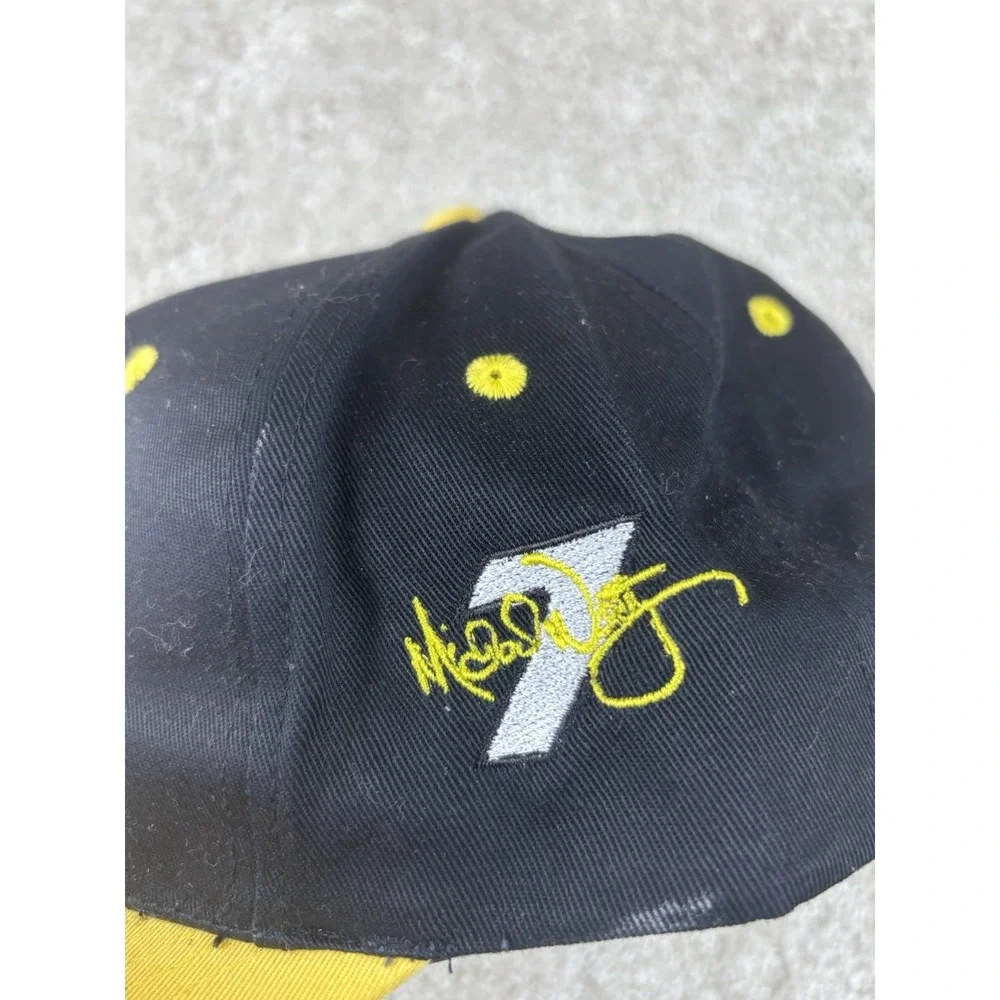 Vintage Micheal Waltrip NationRent #7 NASCAR Racing SnapBack Cap